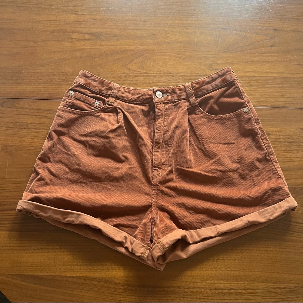 Free People High Rise Cord Shorts, Size 28